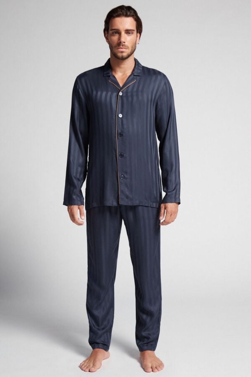 Intimissimi Modal Pajama Set Plave | SN-ITMSM58703