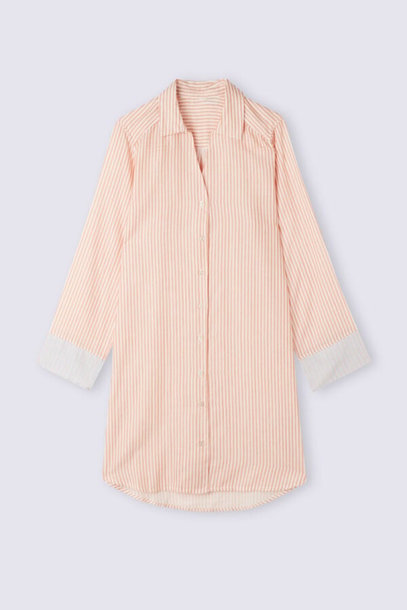 Intimissimi Neverending Summer Button Up Nightshirt Narančaste | SN-ITMSM58408