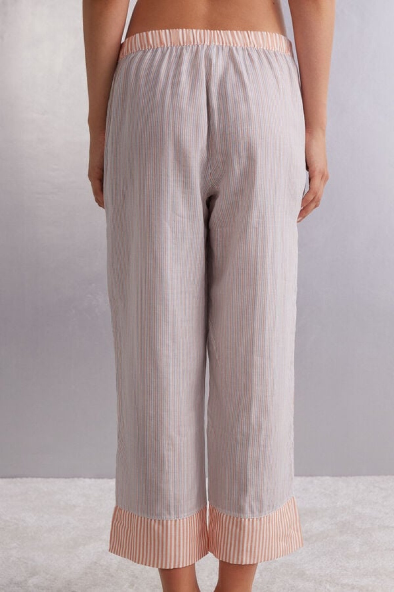 Intimissimi Neverending Summer Full Length Cotton Pants | SN-ITMSM58253