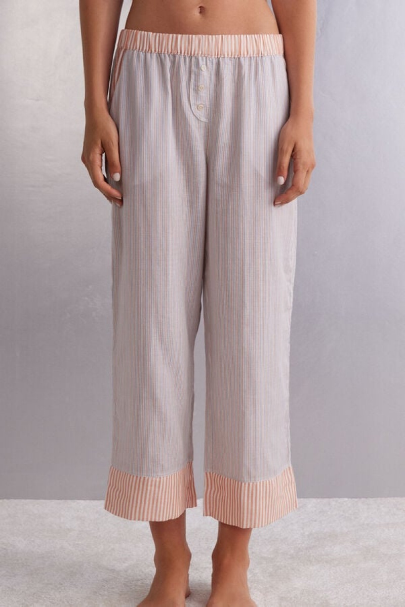 Intimissimi Neverending Summer Full Length Cotton Pants | SN-ITMSM58253