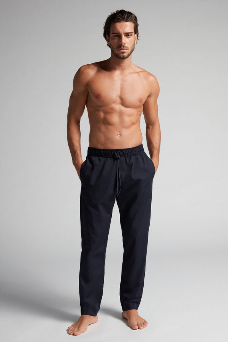 Intimissimi Pants In Cotton Cloth Plave | SN-ITMSM58675