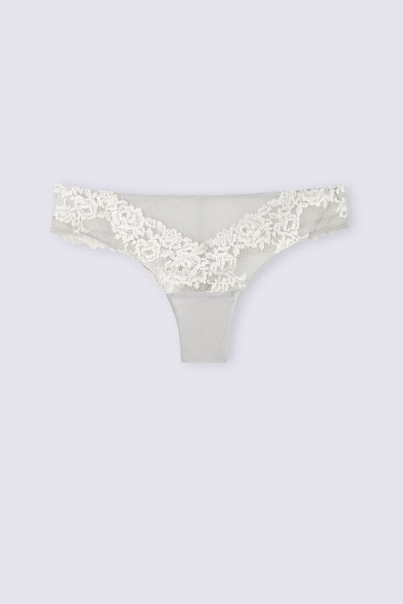 Intimissimi Pretty Flowers Brazilian Bijele | SN-ITMSM57498