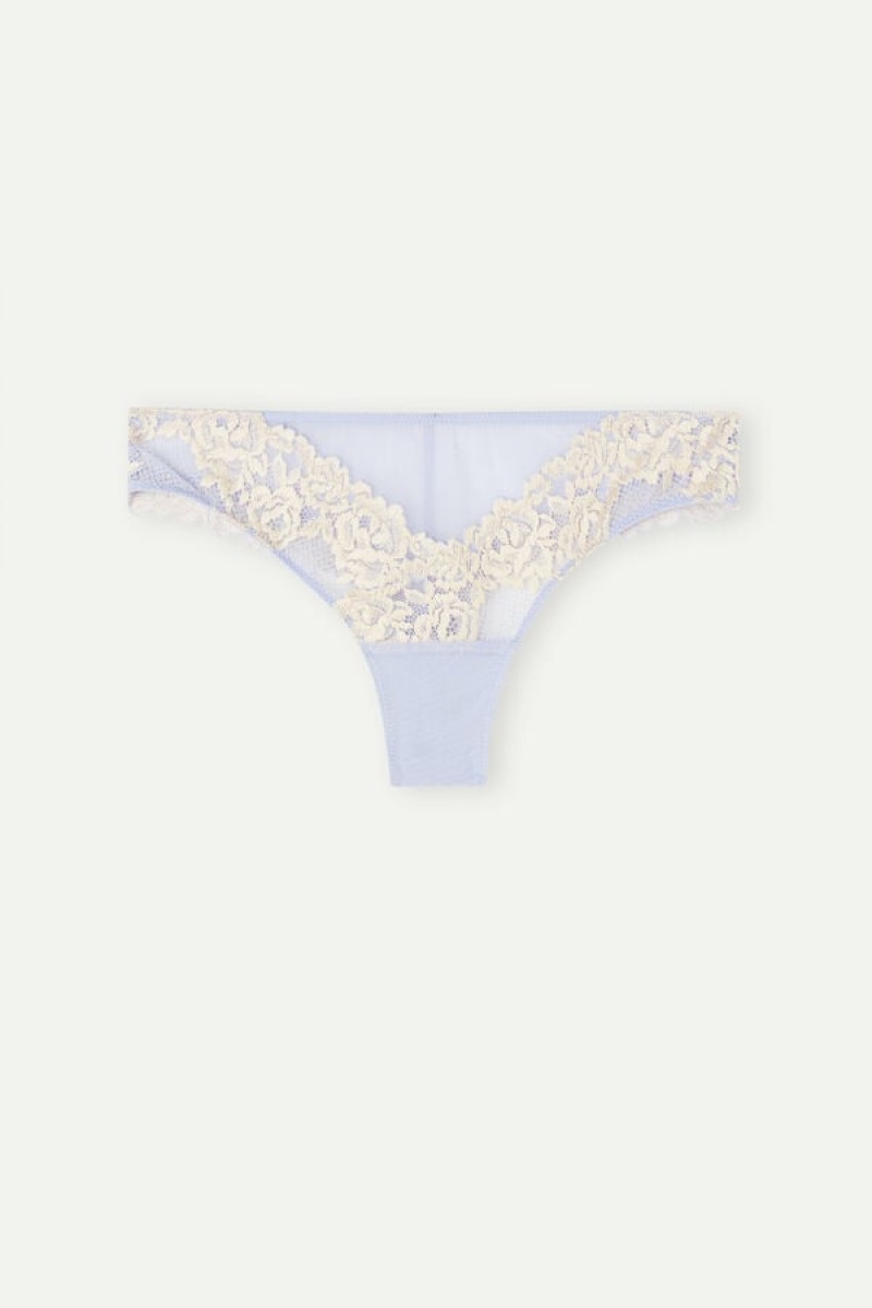 Intimissimi Pretty Flowers Brazilian Ljubičaste | SN-ITMSM57462