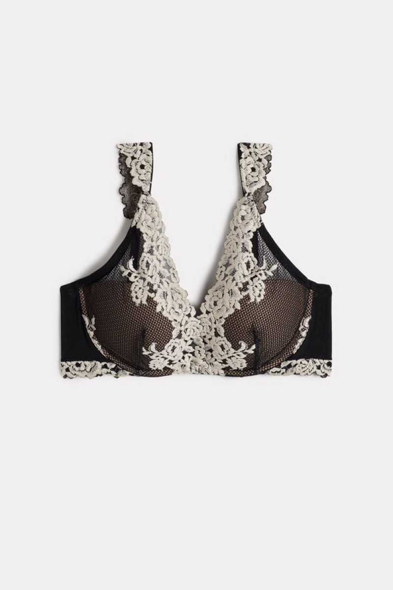 Intimissimi Pretty Flowers Giorgia Balconette Bra Visebojne | SN-ITMSM56810