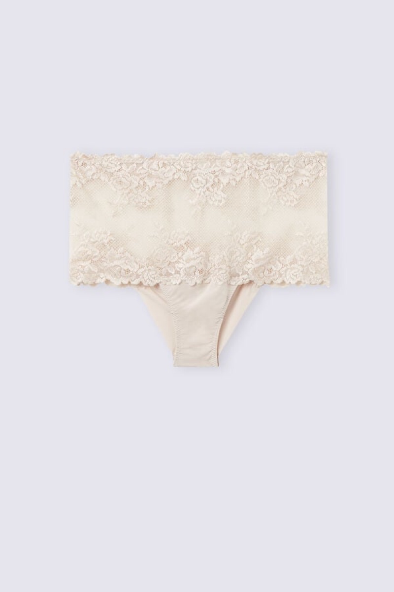 Intimissimi Pretty Flowers Hipster Brazilian Bež | SN-ITMSM57702