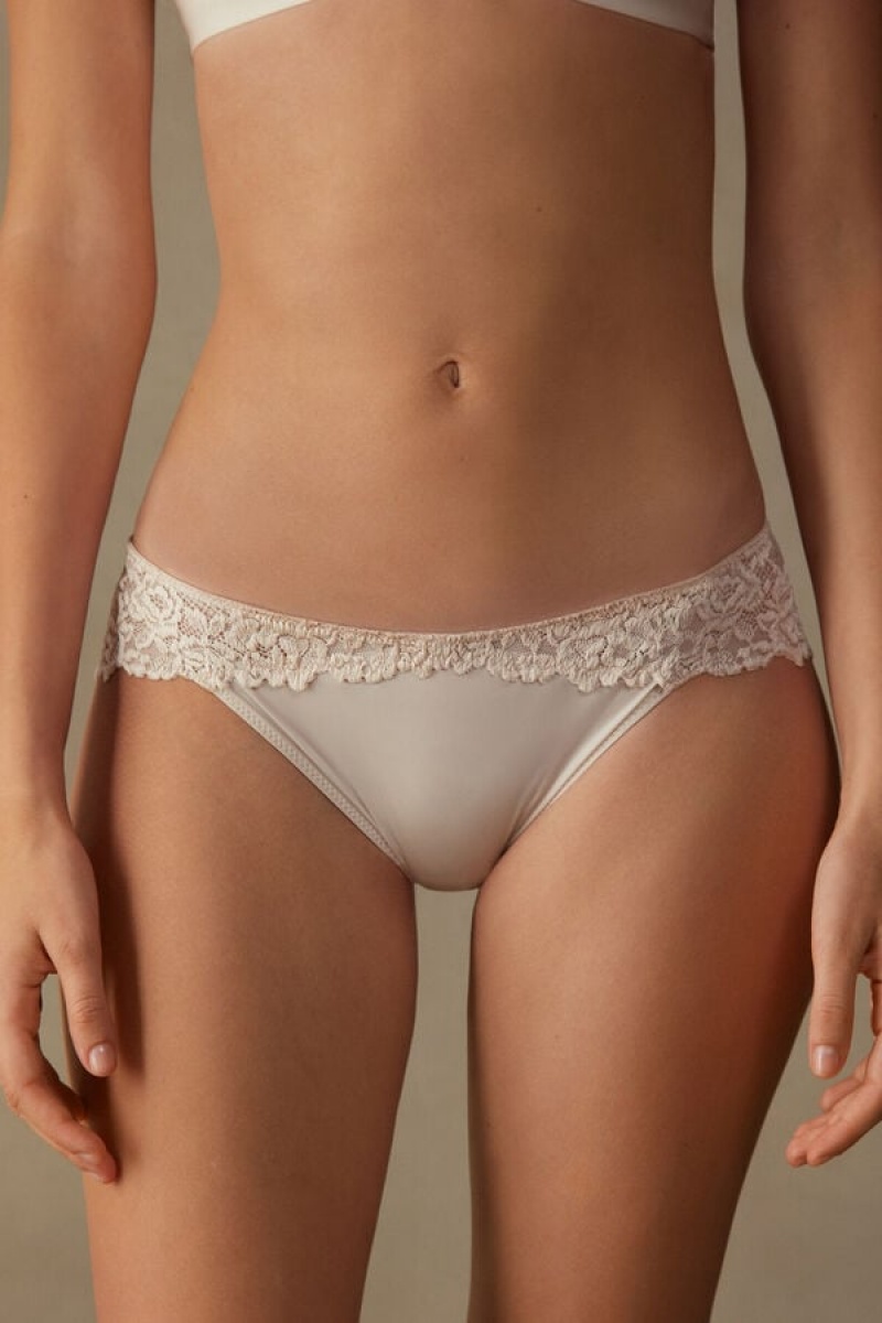 Intimissimi Pretty Flowers Panties Bež | SN-ITMSM57579