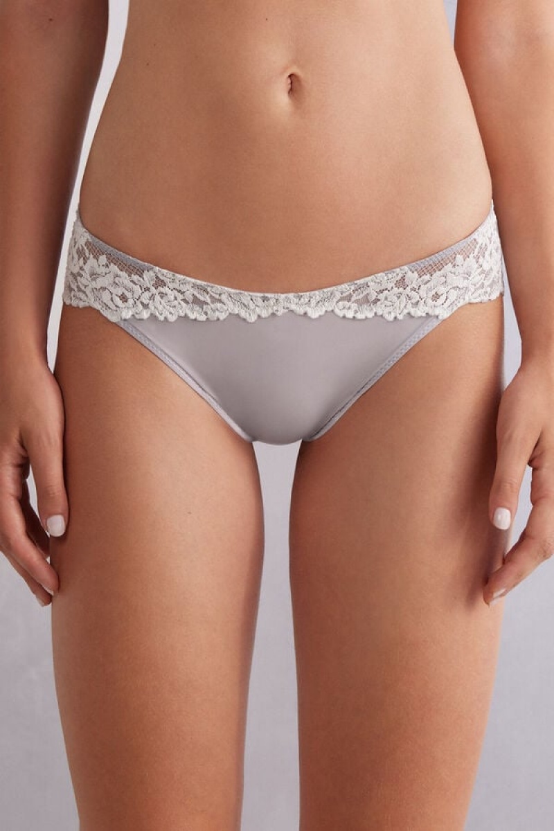 Intimissimi Pretty Flowers Panties Bijele | SN-ITMSM57625