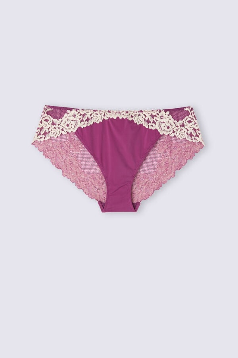 Intimissimi Pretty Flowers Panties Ljubičaste | SN-ITMSM57622