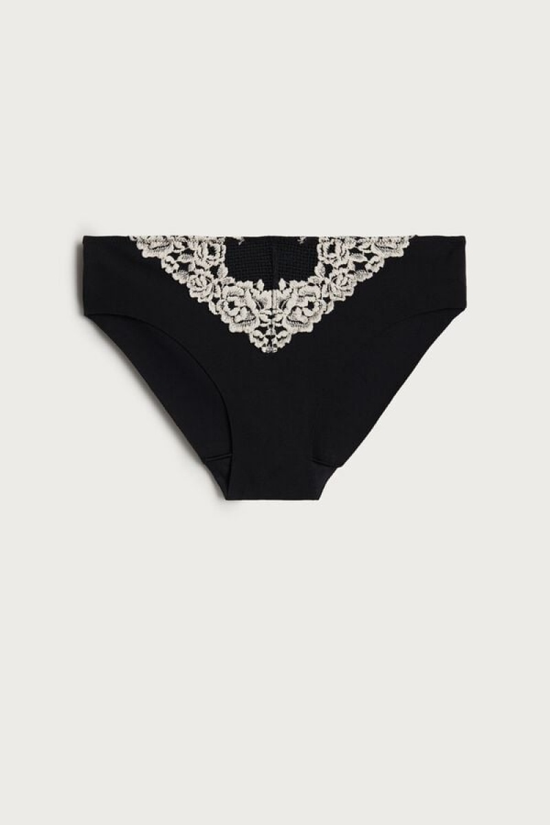 Intimissimi Pretty Flowers Seamless Cotton Panties Visebojne | SN-ITMSM57535