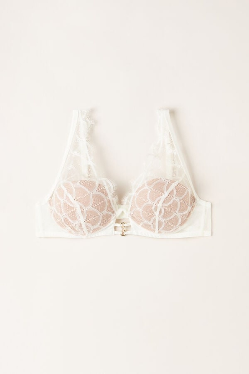 Intimissimi Pure Charme Elena Balconette Bra Bijele | SN-ITMSM56855