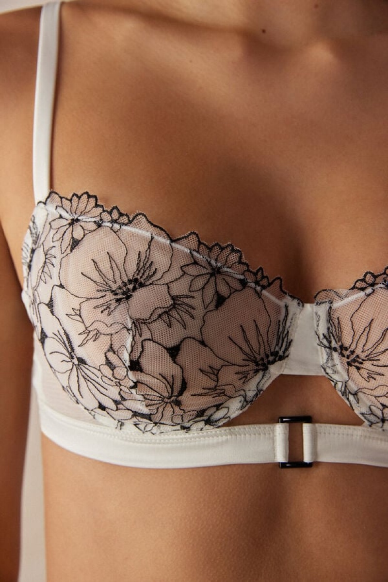 Intimissimi Pure Joy Daniela Balconette Bra Bijele | SN-ITMSM56516