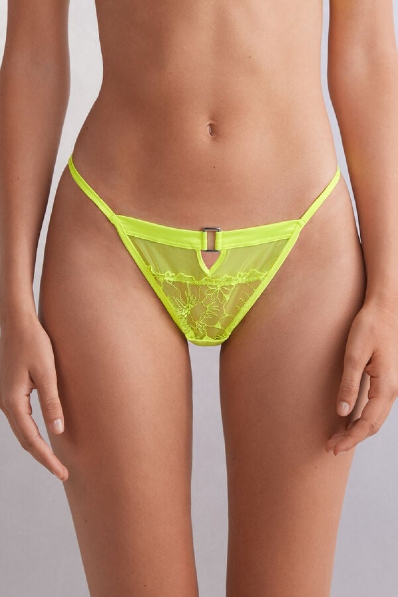 Intimissimi Pure Joy String Thong Žute | SN-ITMSM57746