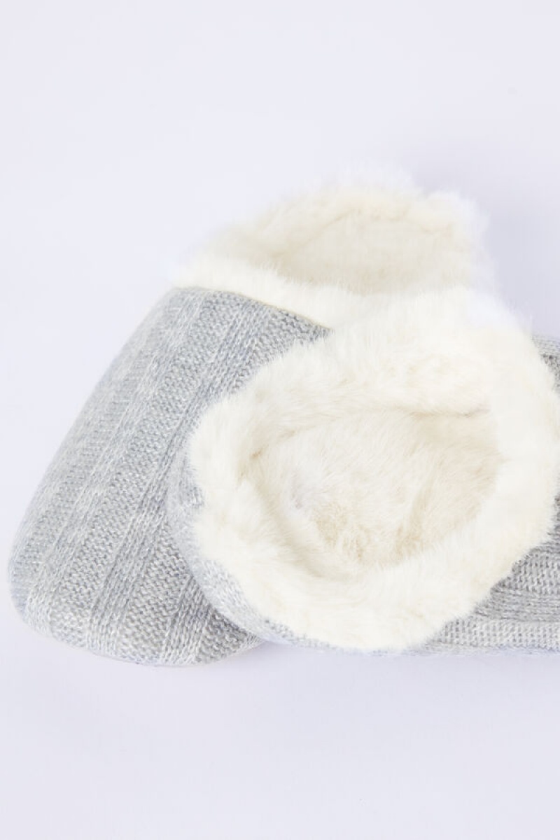 Intimissimi Rebrasti Tricot Slippers Plave | SN-ITMSM58452