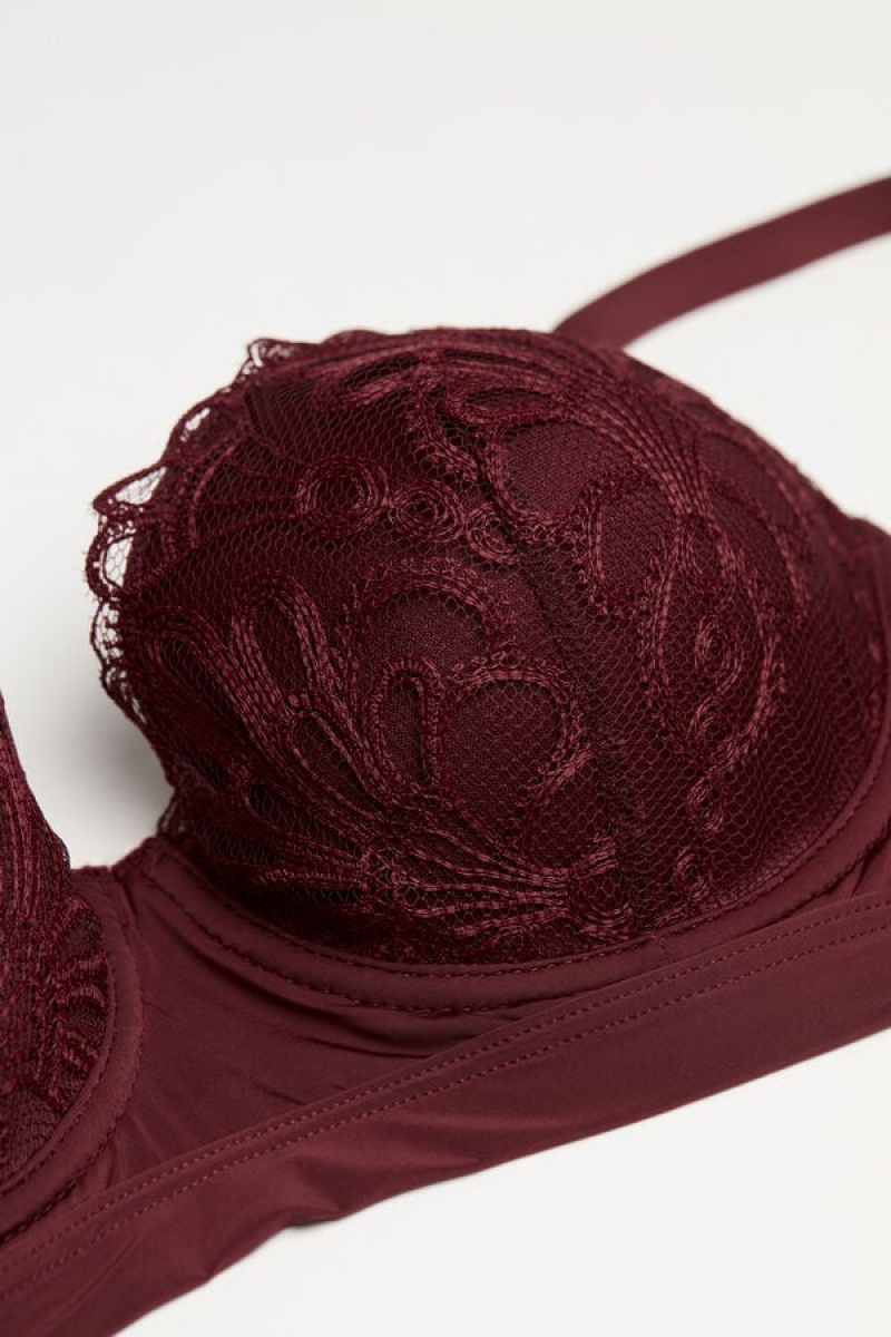 Intimissimi Romantic Life Sofia Balconette Bra Crvene | SN-ITMSM56457