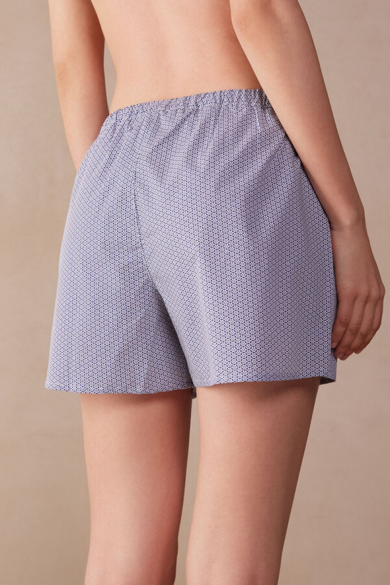 Intimissimi Santorini View Cotton Cloth Shorts Visebojne | SN-ITMSM58367