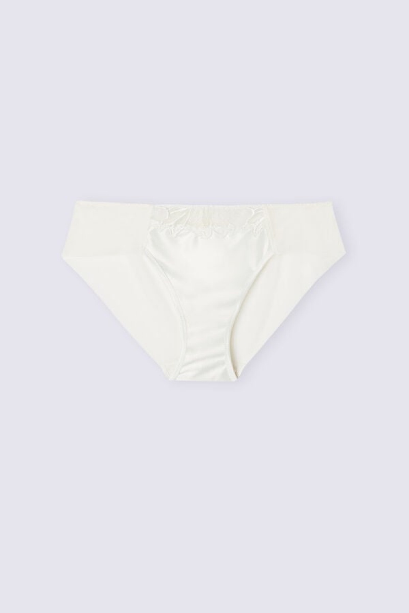 Intimissimi Satin Darlings Panties Bijele | SN-ITMSM57626