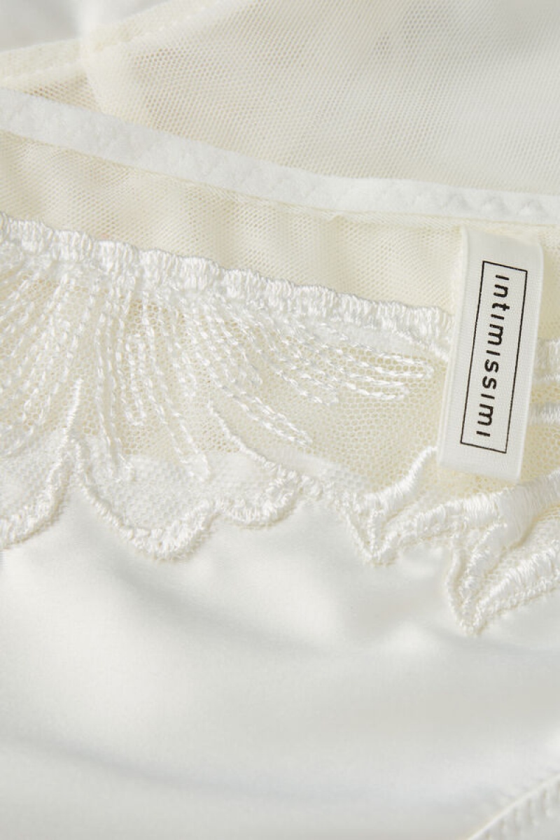 Intimissimi Satin Darlings Panties Bijele | SN-ITMSM57626