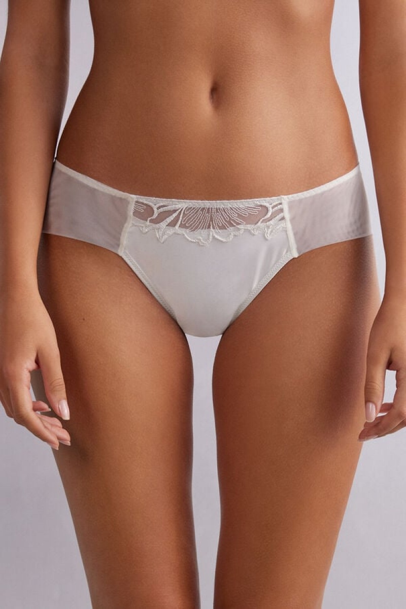 Intimissimi Satin Darlings Panties Bijele | SN-ITMSM57626