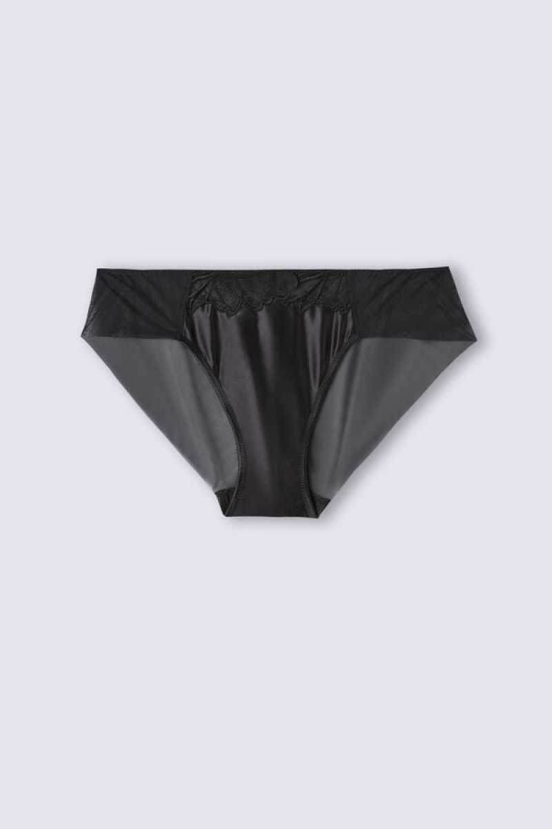 Intimissimi Satin Darlings Panties Crne | SN-ITMSM57628