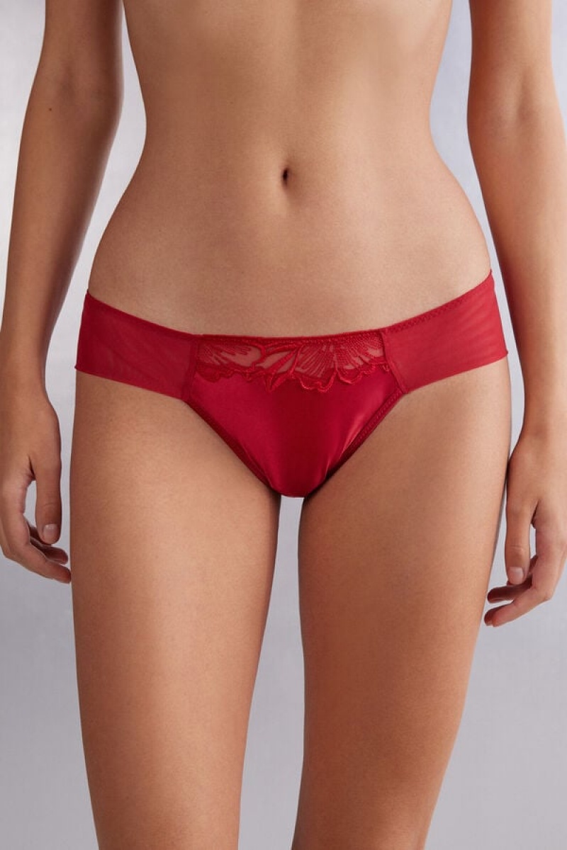 Intimissimi Satin Darlings Panties Crvene | SN-ITMSM57644