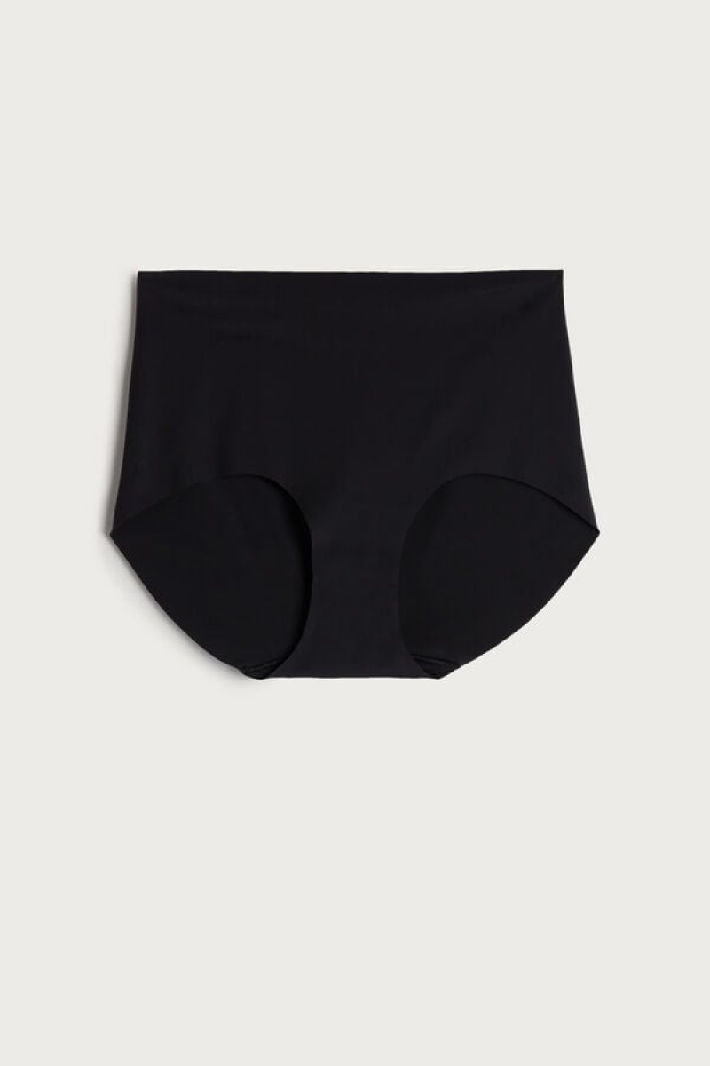 Intimissimi Seamless Microfiber Hipster Crne | SN-ITMSM57657