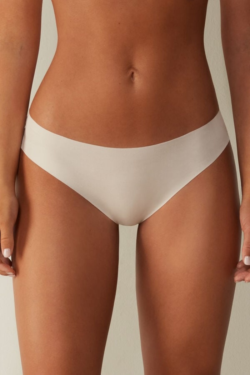 Intimissimi Seamless Supima® Cotton Panties Bež | SN-ITMSM57525