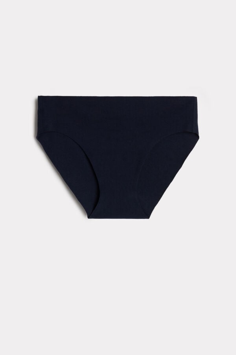 Intimissimi Seamless Supima® Cotton Panties Plave | SN-ITMSM57530