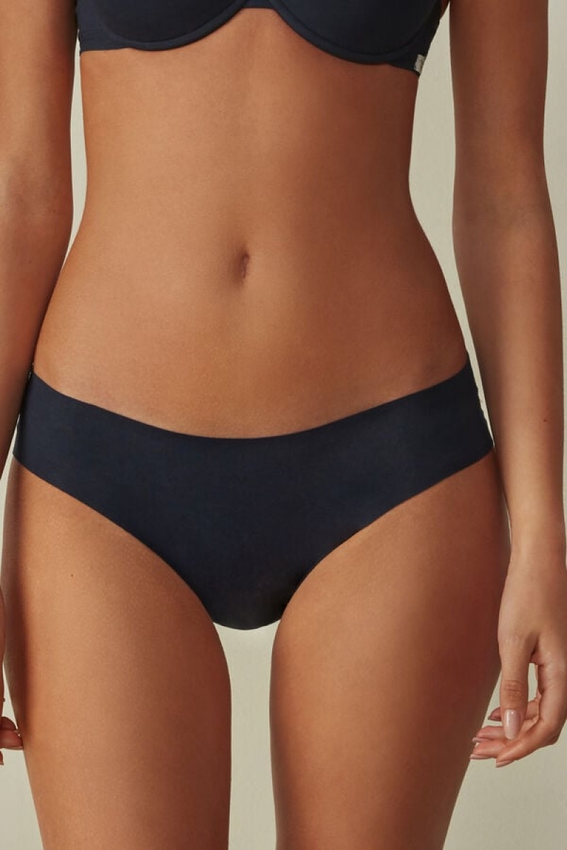 Intimissimi Seamless Supima® Cotton Panties Plave | SN-ITMSM57530