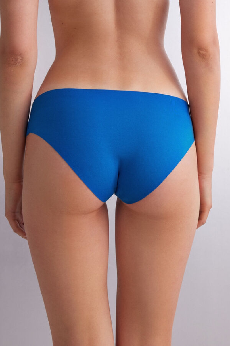 Intimissimi Seamless Supima® Cotton Panties Plave | SN-ITMSM57589