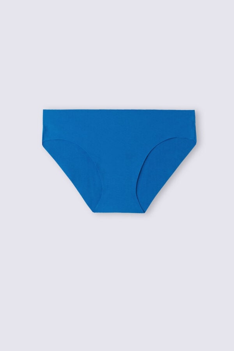 Intimissimi Seamless Supima® Cotton Panties Plave | SN-ITMSM57589