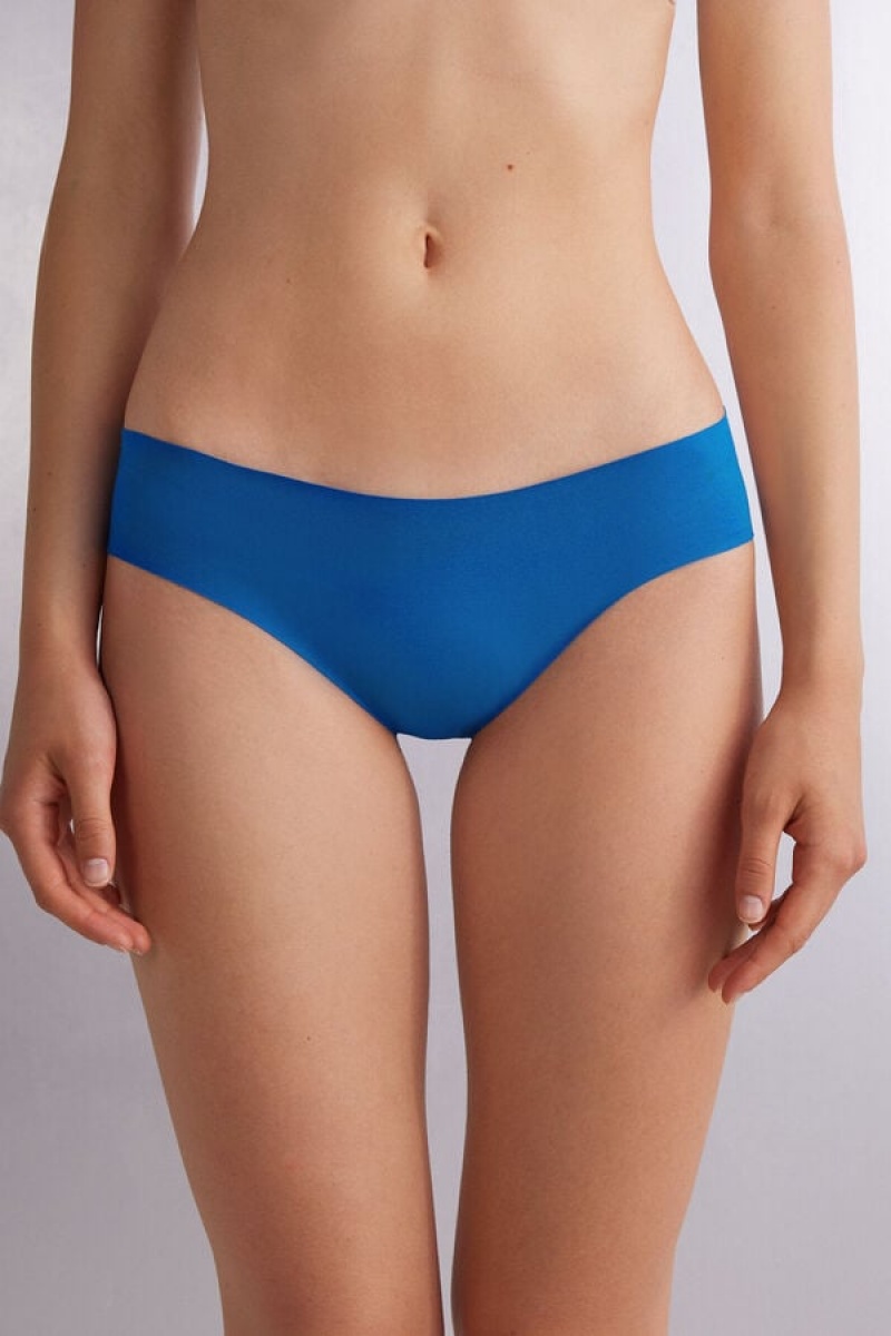 Intimissimi Seamless Supima® Cotton Panties Plave | SN-ITMSM57589