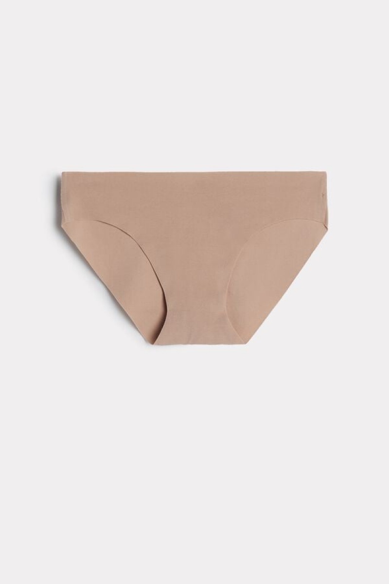 Intimissimi Seamless Supima® Cotton Panties Bež | SN-ITMSM57648