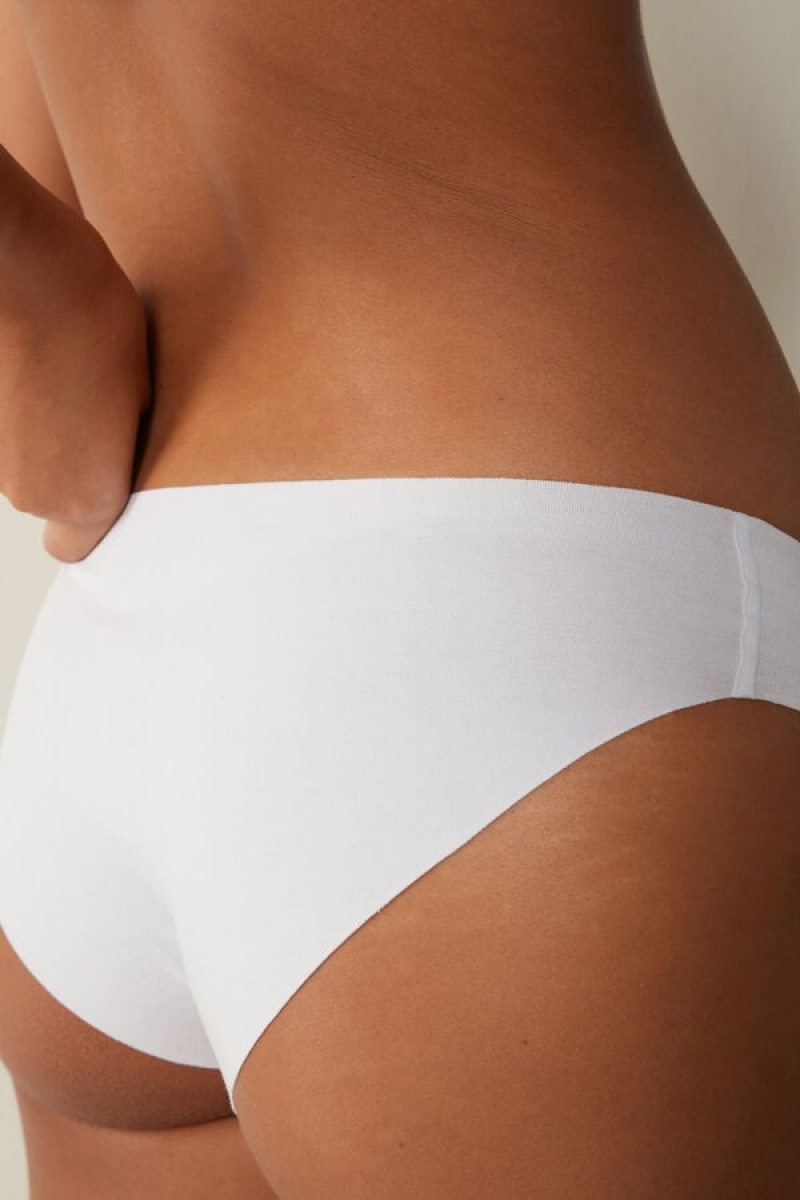 Intimissimi Seamless Supima® Cotton Panties Bijele | SN-ITMSM57650