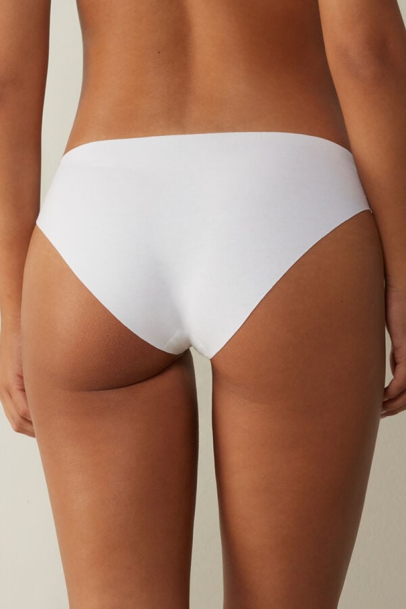 Intimissimi Seamless Supima® Cotton Panties Bijele | SN-ITMSM57650