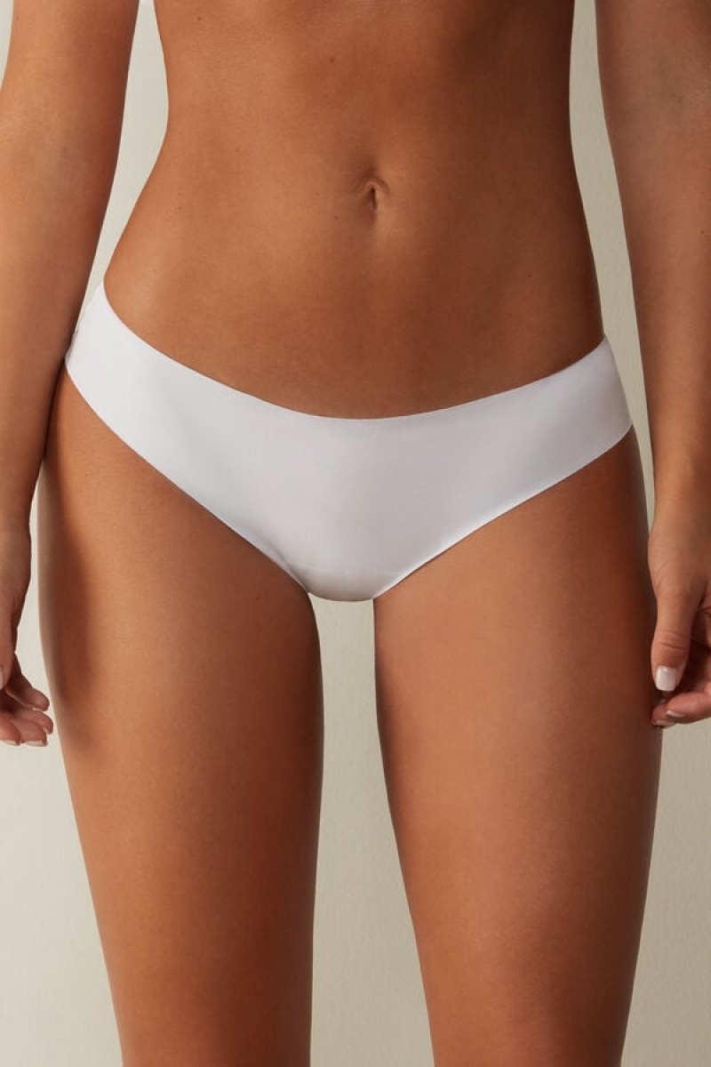 Intimissimi Seamless Supima® Cotton Panties Bijele | SN-ITMSM57650