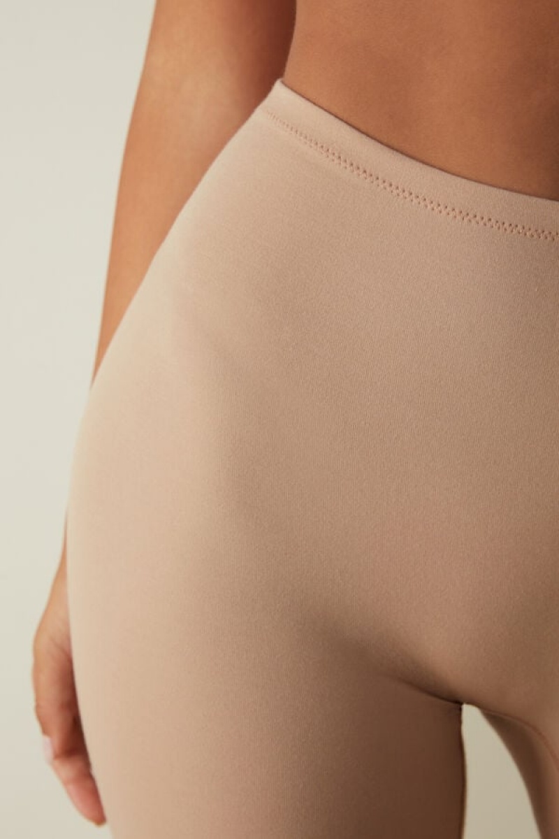 Intimissimi Seamless Supima® Cotton Shorts Bež | SN-ITMSM57655