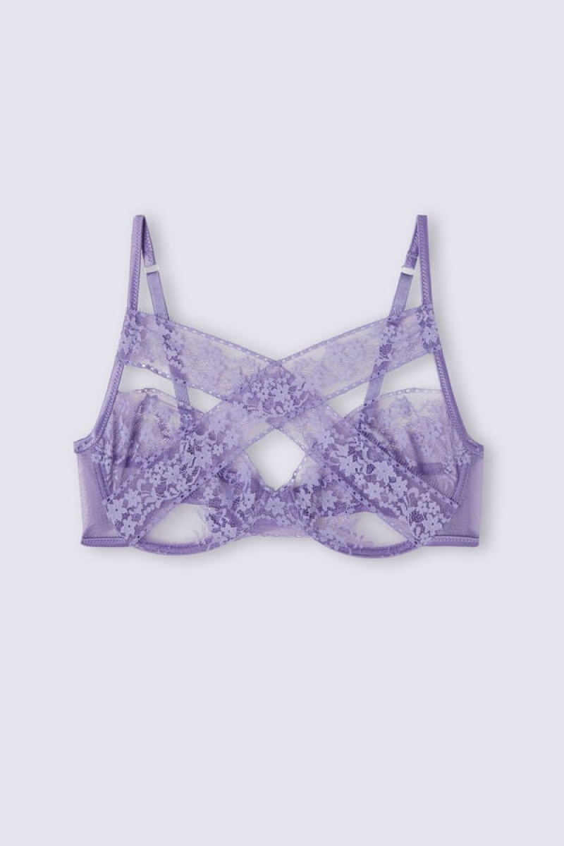 Intimissimi Secret Party Balconette Bra Ljubičaste | SN-ITMSM56570