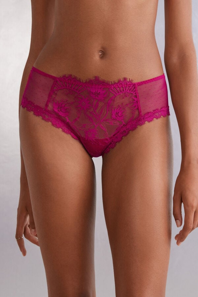 Intimissimi Sensual Flowers Hipster Brazilian Roze | SN-ITMSM57695