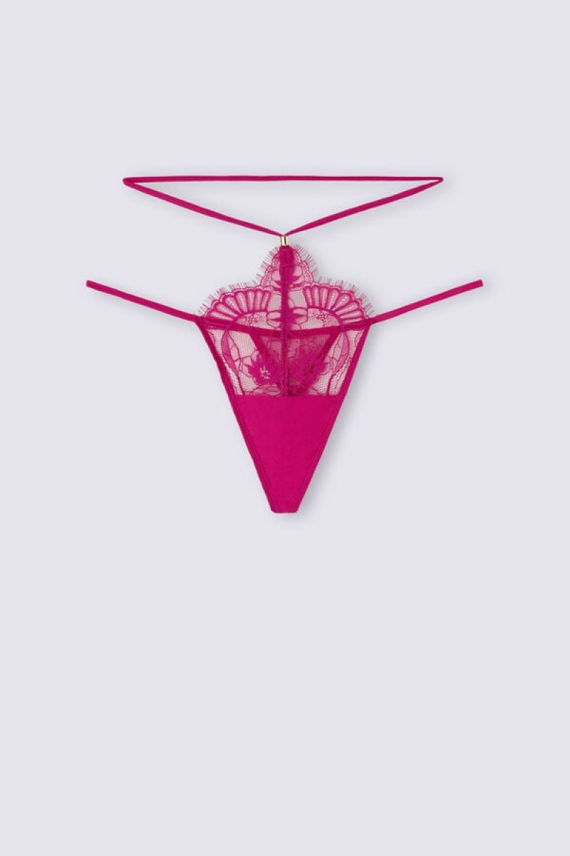 Intimissimi Sensual Flowers Thong Roze | SN-ITMSM57752