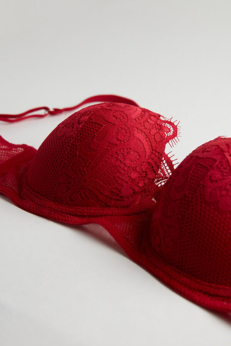 Intimissimi Silhouette D’Amour Sofia Balconette Bra Crvene | SN-ITMSM56458