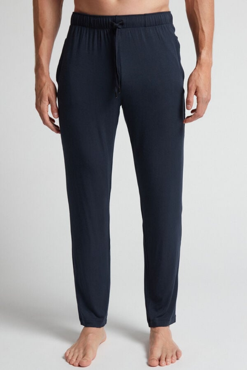 Intimissimi Silk And Modal Trousers Plave | SN-ITMSM58736