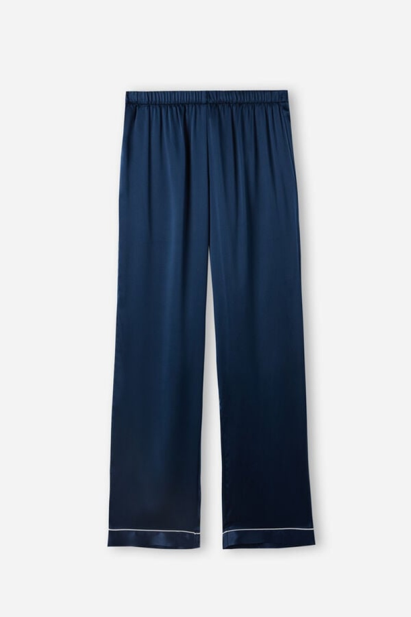 Intimissimi Silk Satin Pajama Pants Plave | SN-ITMSM58236