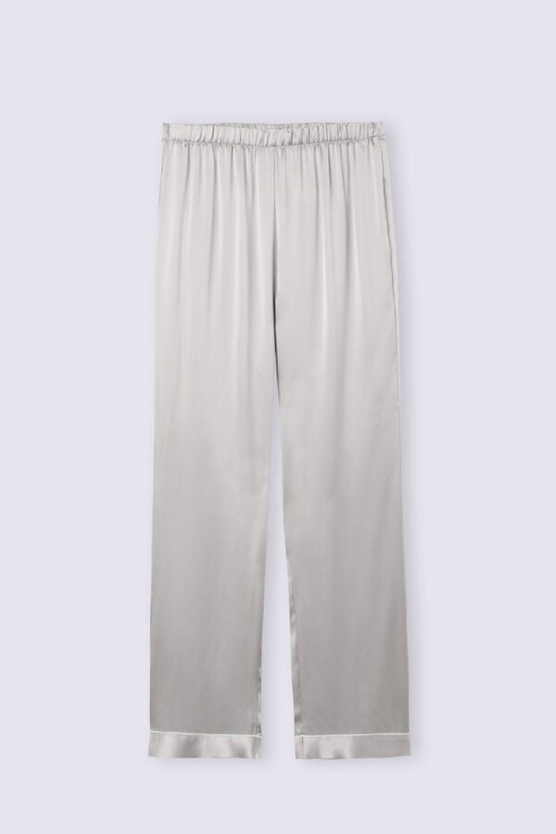 Intimissimi Silk Satin Pajama Pants Sive | SN-ITMSM58271