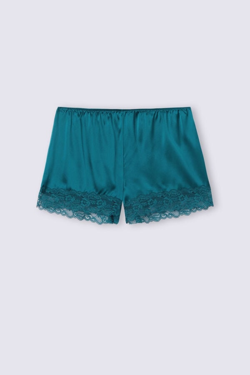 Intimissimi Silk Shorts Plave | SN-ITMSM58375