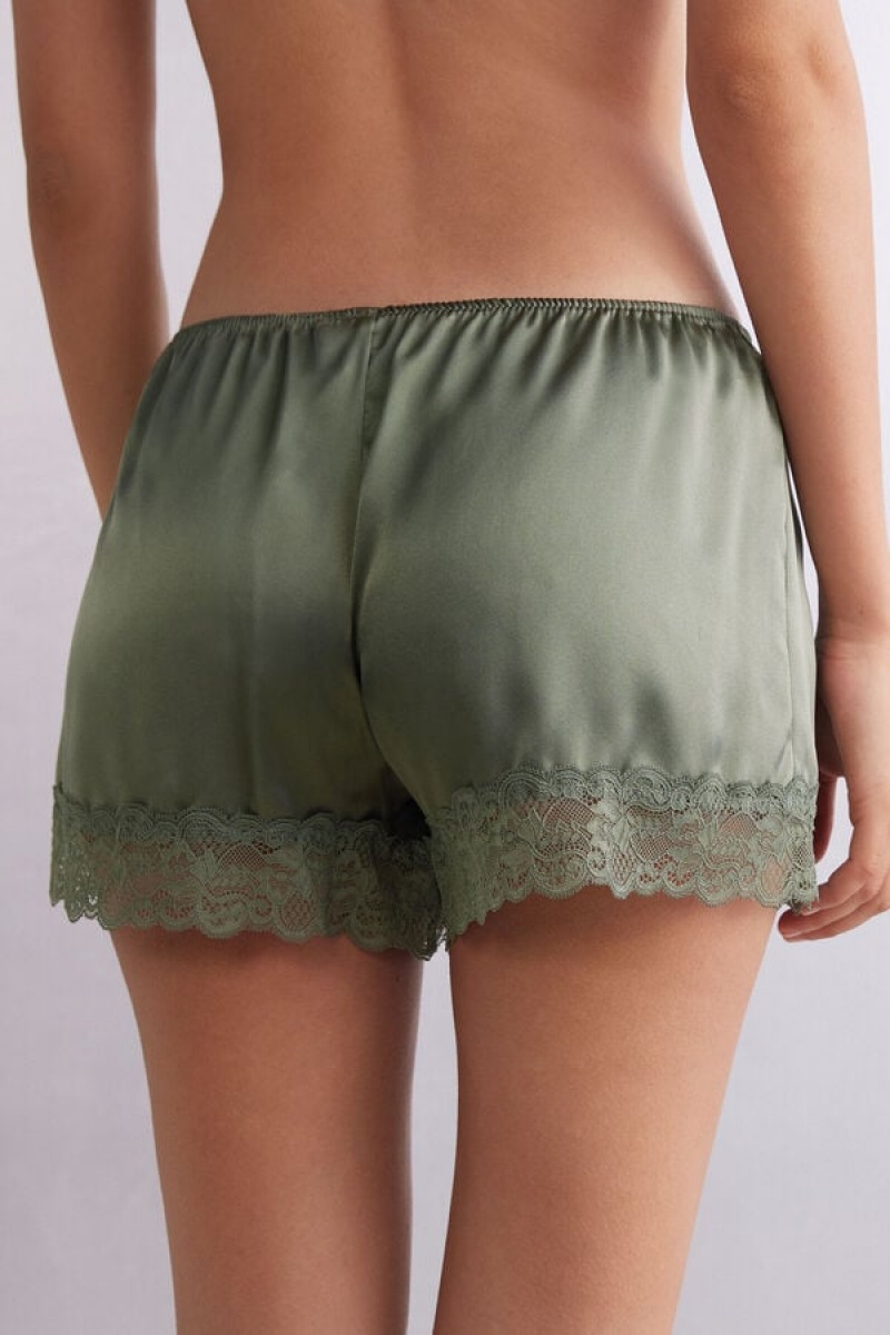 Intimissimi Silk Shorts Zelene | SN-ITMSM58373