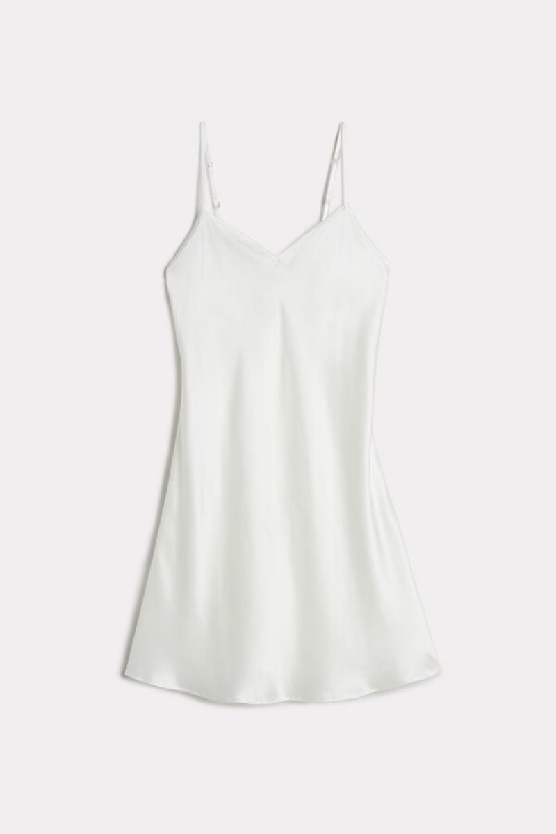 Intimissimi Silk Slip Bijele | SN-ITMSM57803