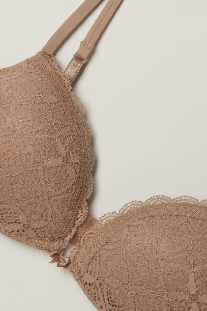 Intimissimi Silvia Push-up Bra In Lace Bež | SN-ITMSM56757