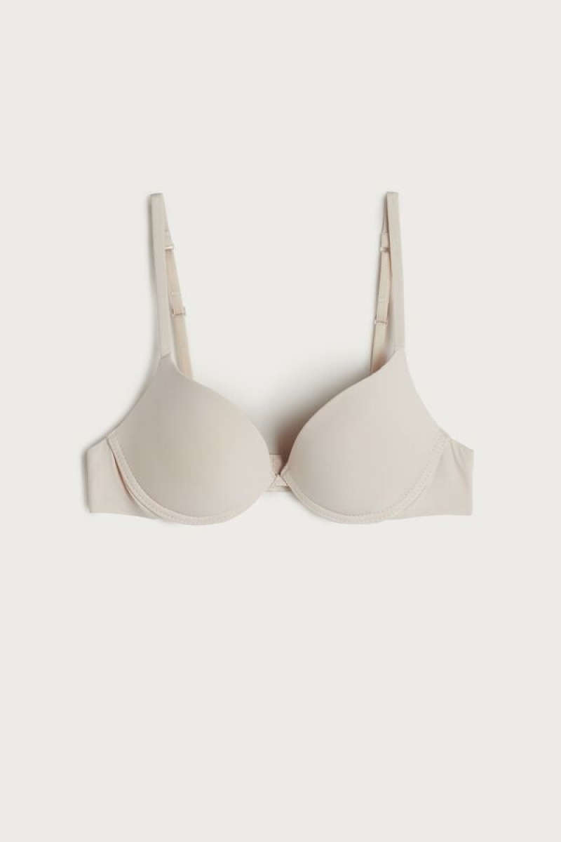 Intimissimi Simona Microfiber Super Push-up Bra Bež | SN-ITMSM56722