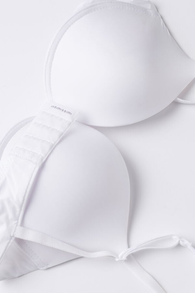 Intimissimi Simona Super Push-up Bra In Ultralight Microfiber Bijele | SN-ITMSM56768