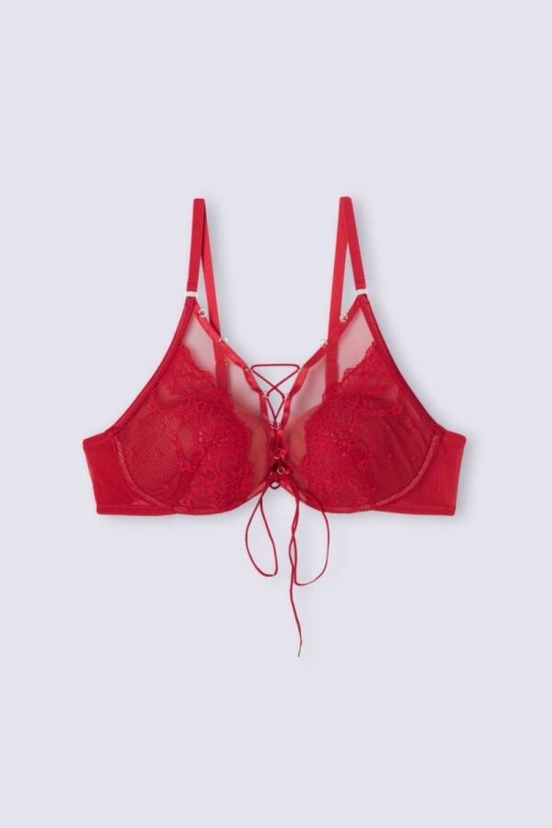 Intimissimi Sinful Fantasies Elena Balconette Bra Crvene | SN-ITMSM56542